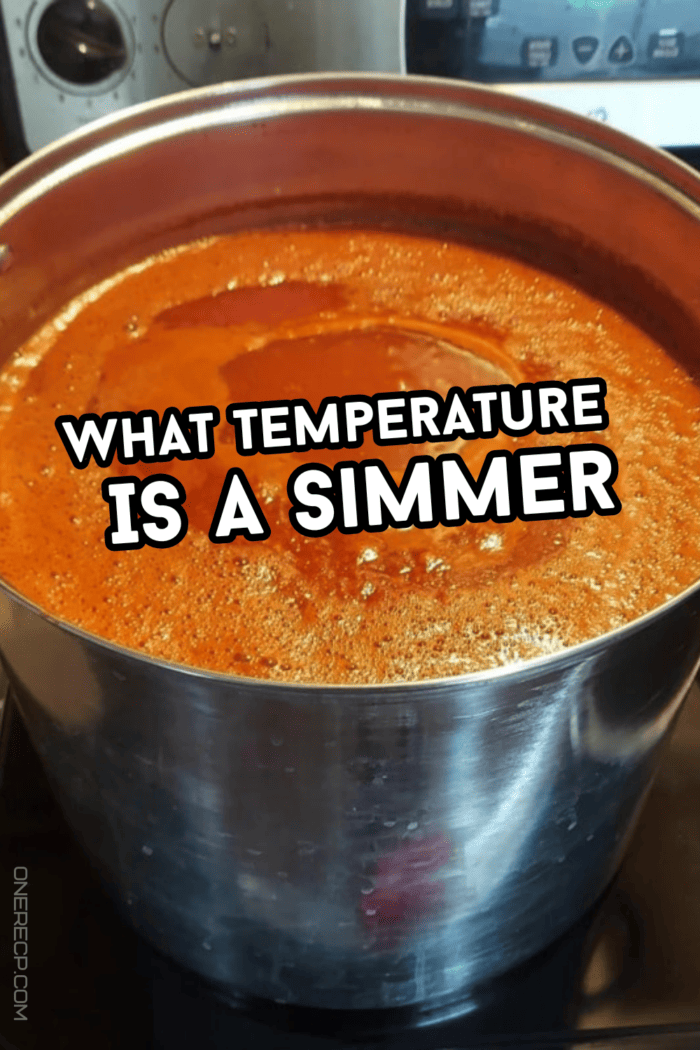 what temperature is a simmer pinterest poster