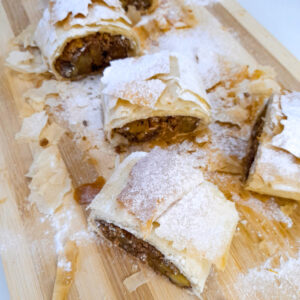 Simple Apple Strudel with Phyllo Dough Recipe