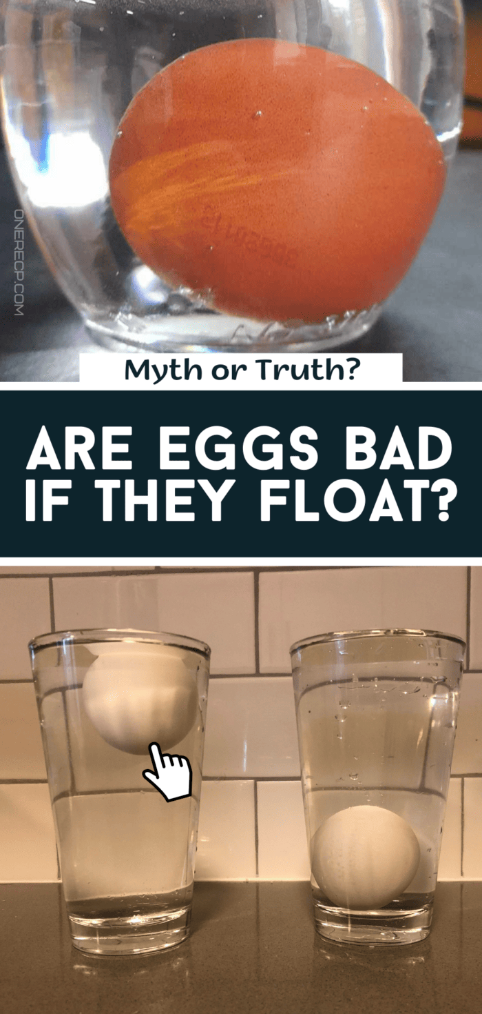 are eggs bad if they float Pinterest poster