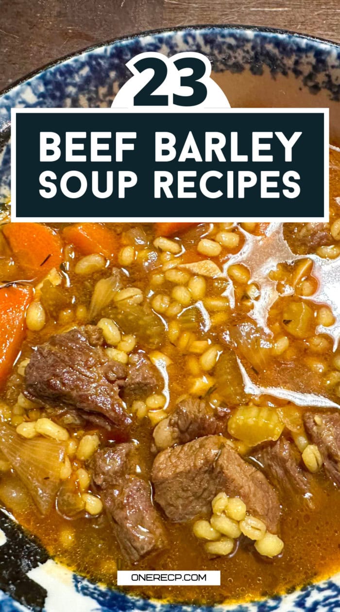 beef barley soup recipes pinterest poster