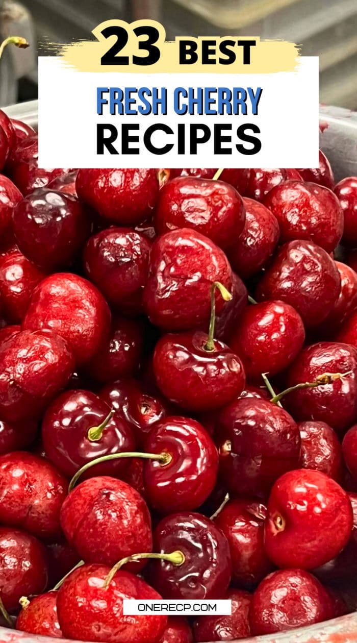 best fresh cherry recipes pinterest poster
