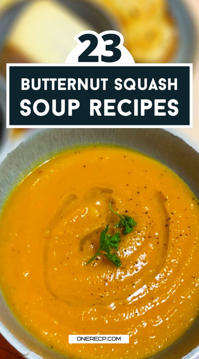 butternut squash soup recipes pinterest poster