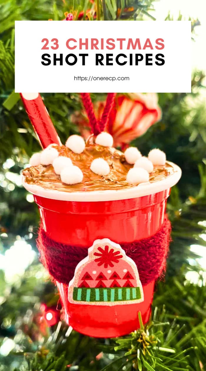 christmas shot recipes pinterest poster