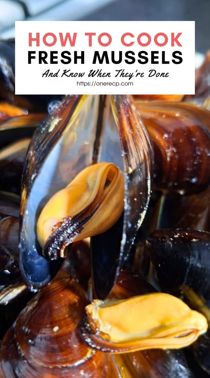Cook Fresh Mussels Pinterest poster