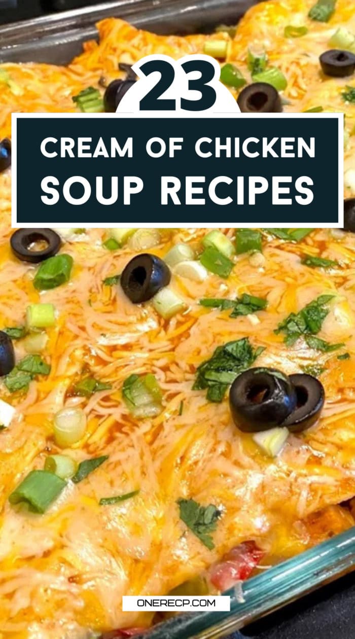 cream of chicken soup recipes pinterest poster