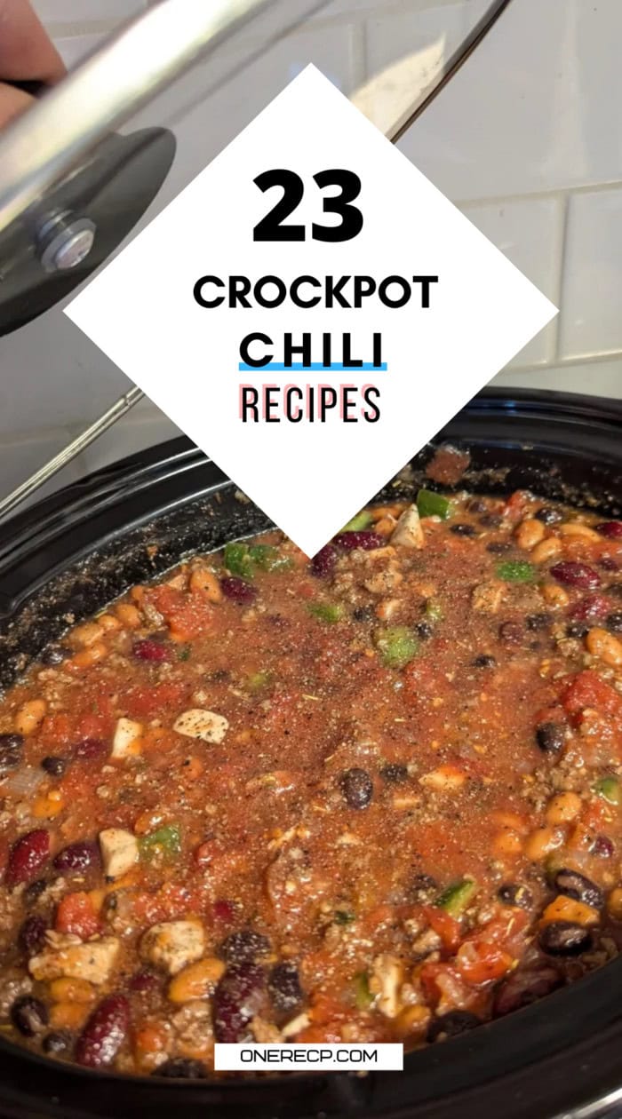 crock pot chili recipes pinterest poster