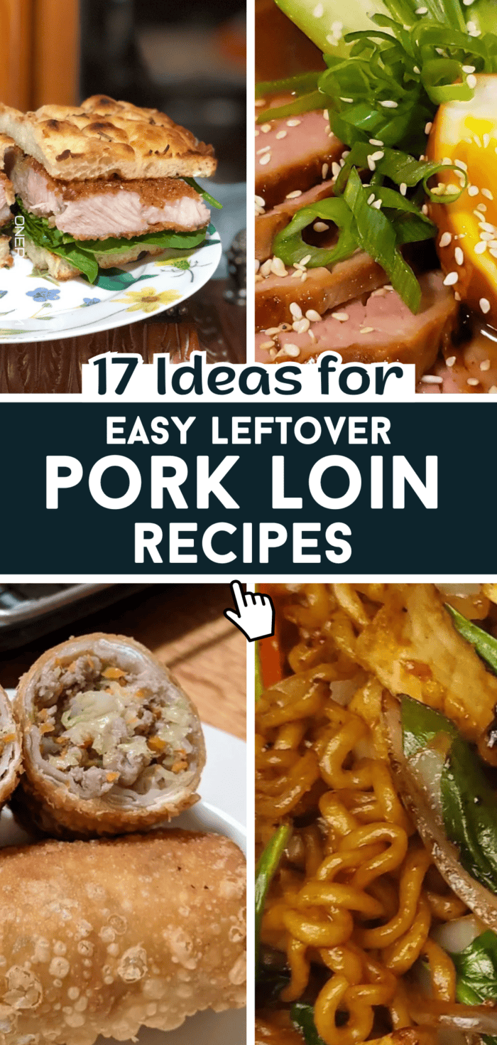 easy leftover pork loin recipes pinterest image