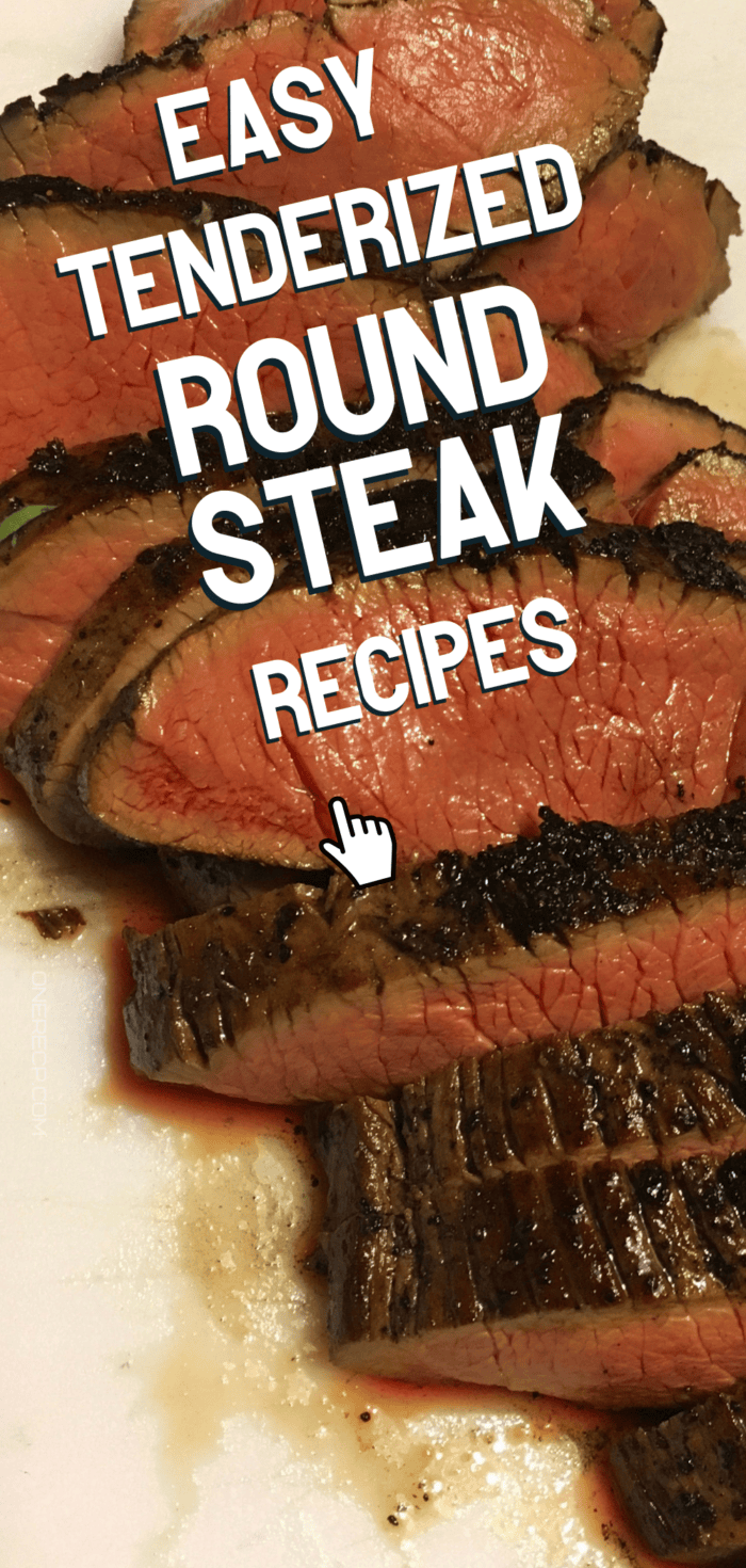tenderized round steak recipes Pinterest poster