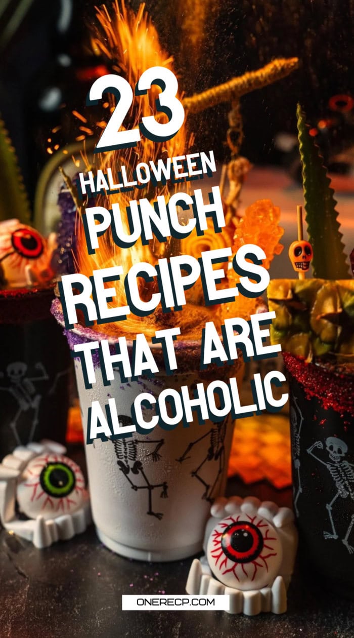 halloween punch recipes alcoholic pinterest poster