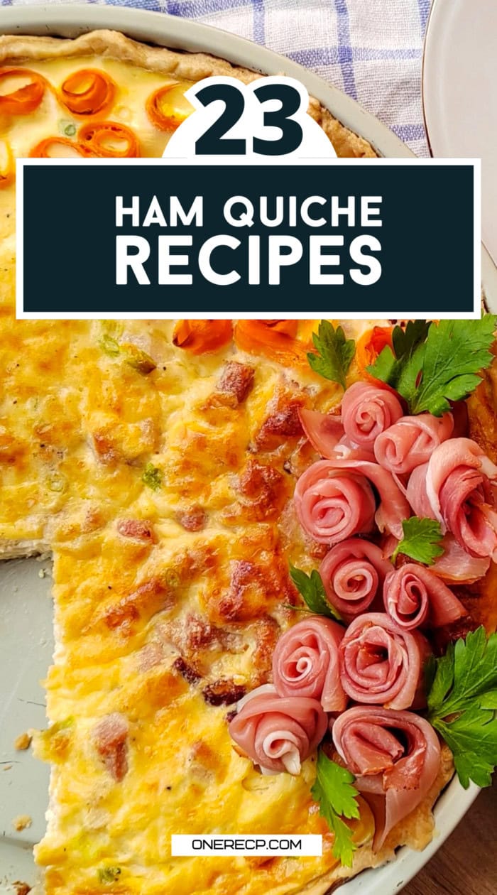 ham quiche recipes pinterest poster