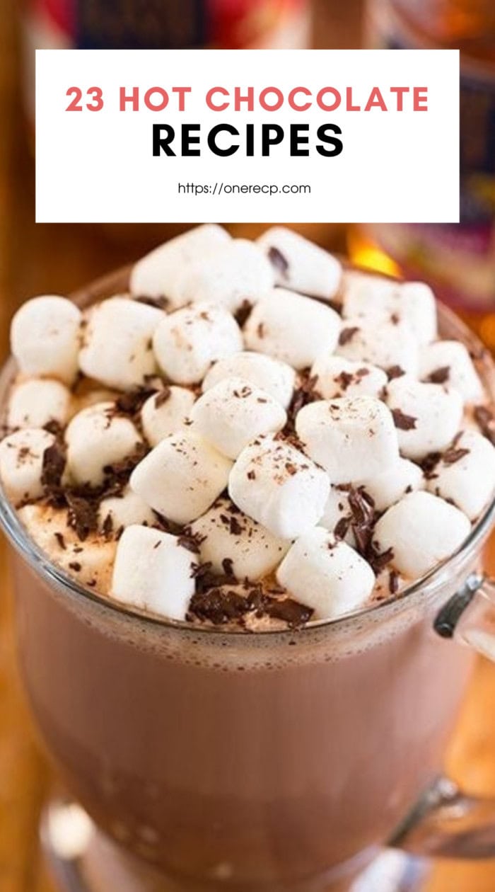 hot chocolate recipes pinterest poster