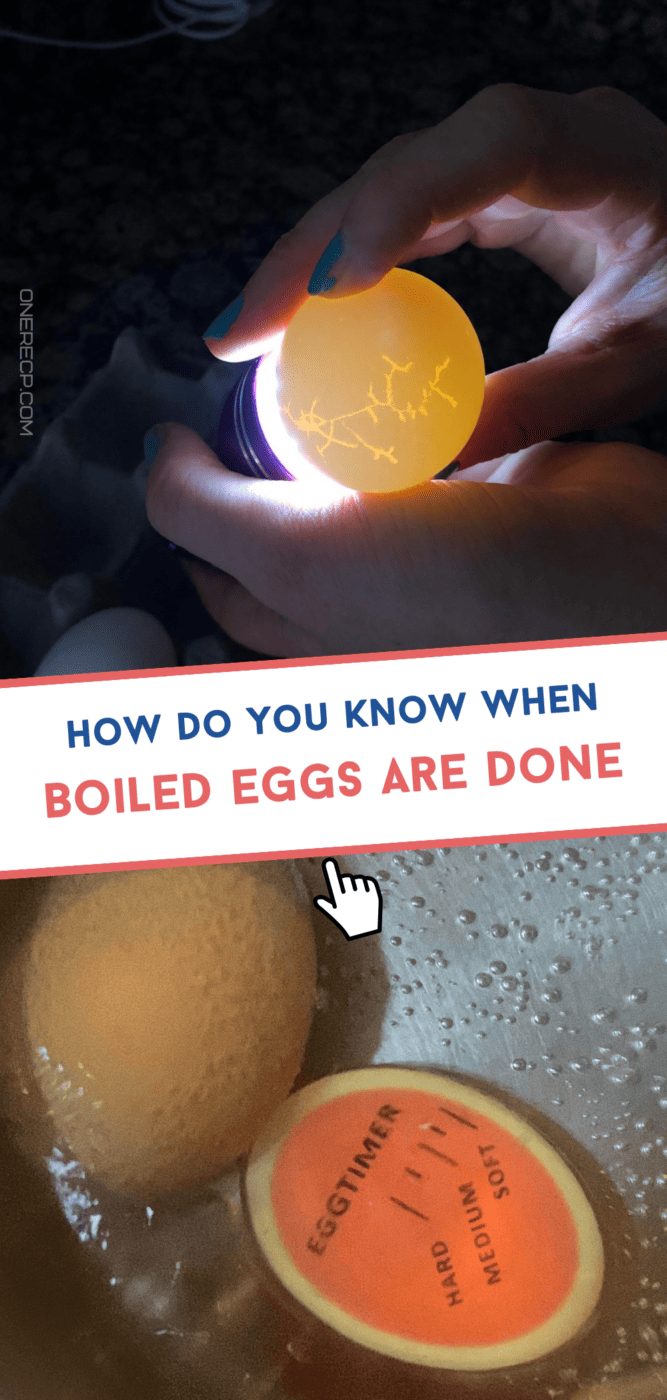 how do you know when boiled eggs are done pinterest image
