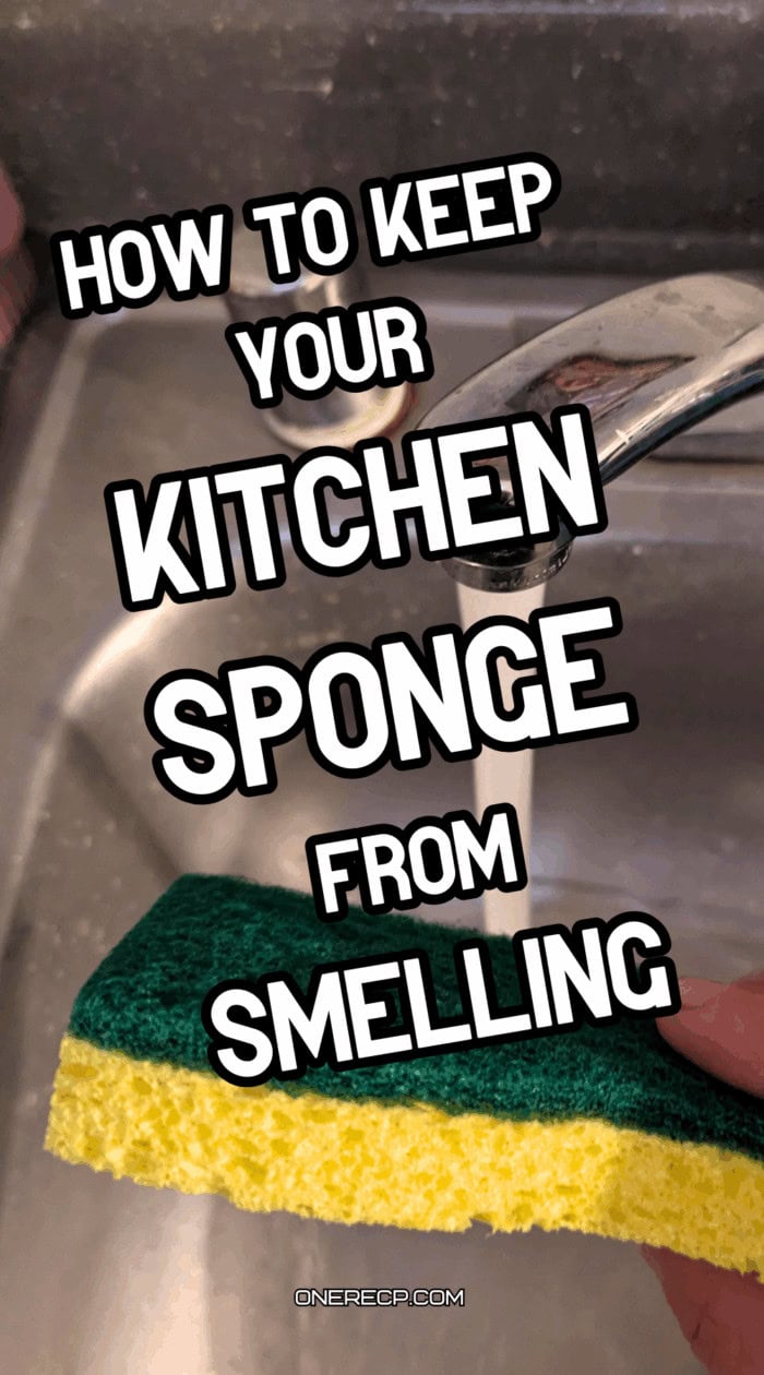 how to keep kitchen sponge from smelling pinterest poster