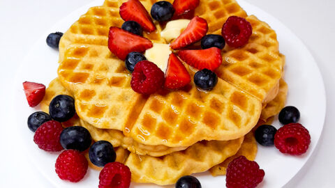 How to Make Waffles from Pancake Mix