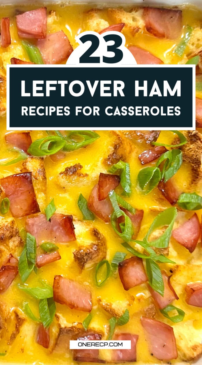 leftover ham recipes casseroles pinterest poster