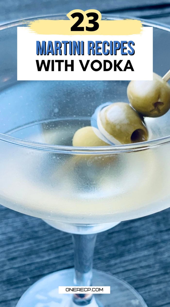 martini recipes vodka pinterest poster