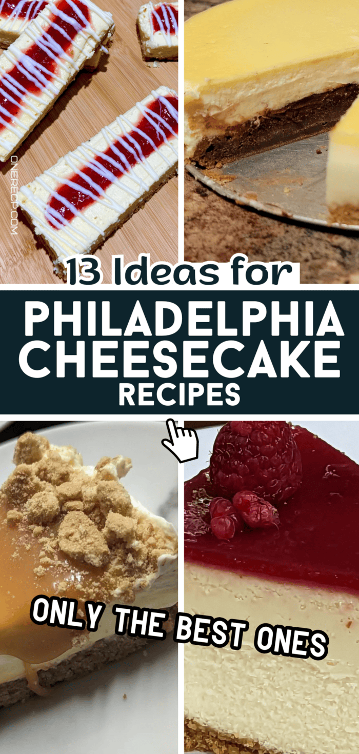 philadelphia cheesecake recipes pinterest poster