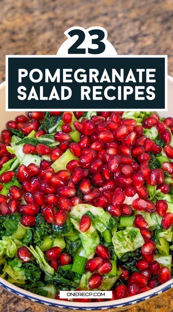 pomegranate salad recipes pinterest poster