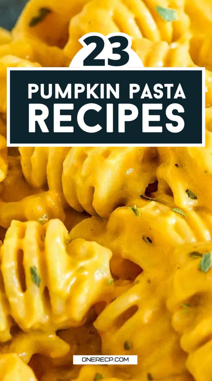 pumpkin pasta recipes pinterest poster