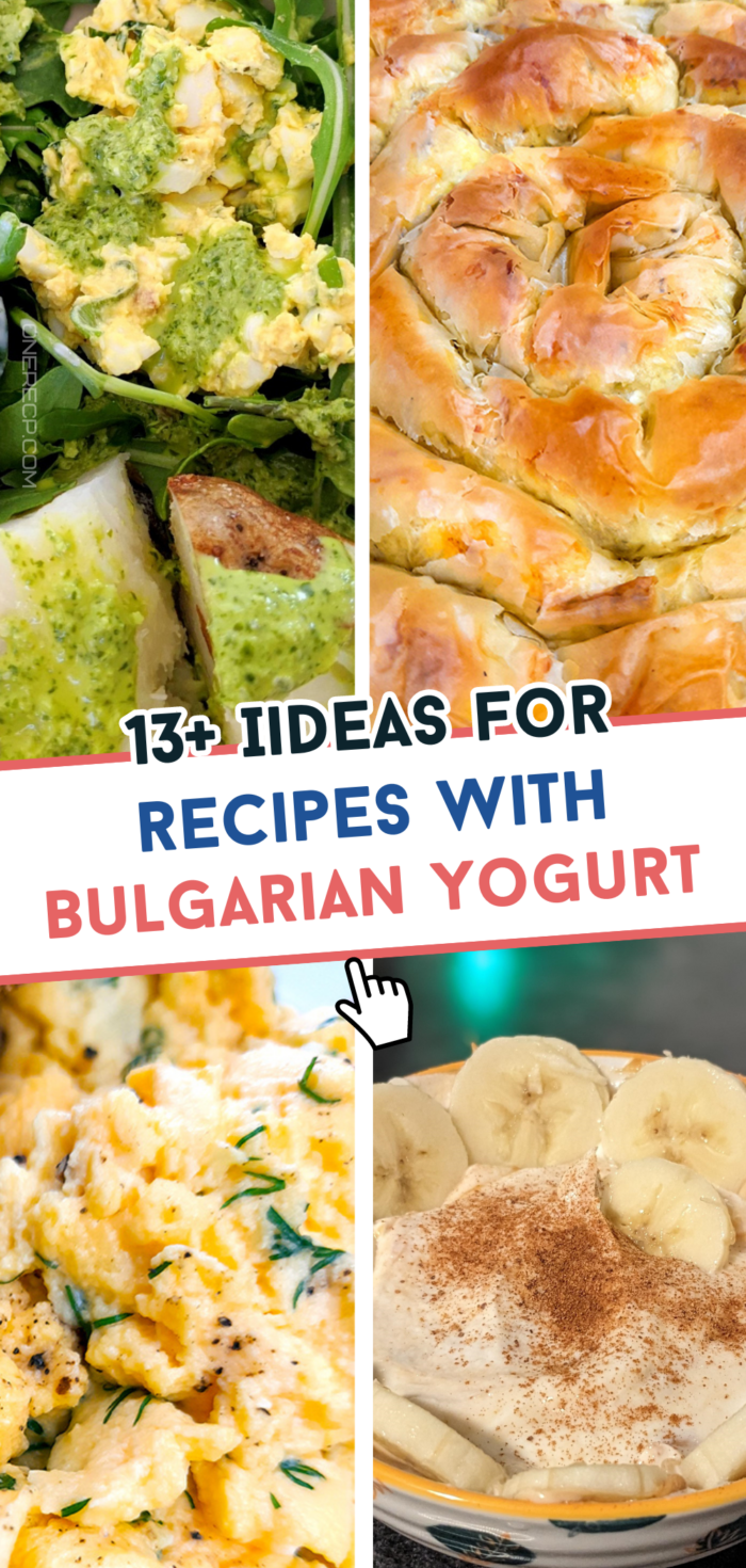 recipes with bulgarian yogurt pinterest poster