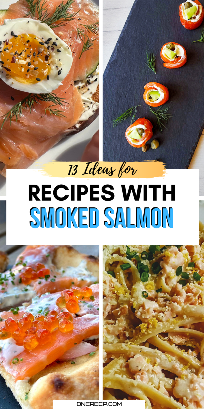 recipes with smoked salmon pinterest poster