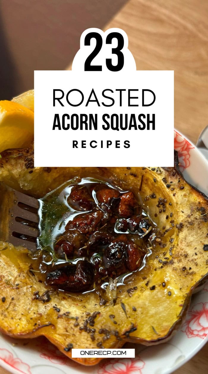 roasted acorn squash recipes pinterest poster