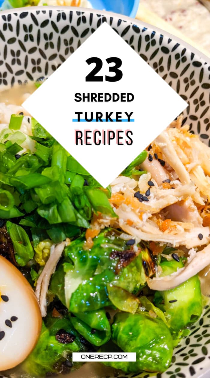 shredded turkey recipes pinterest poster