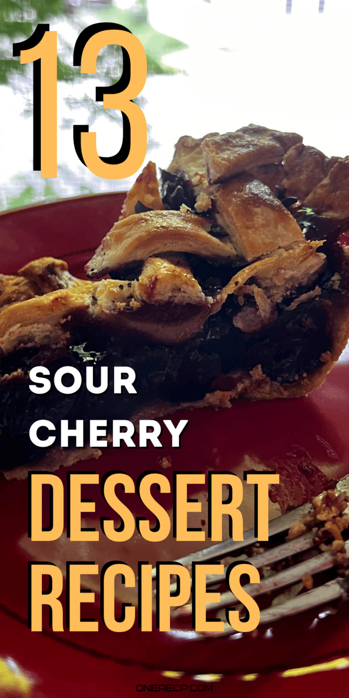 sour cherry dessert recipes pinterest poster