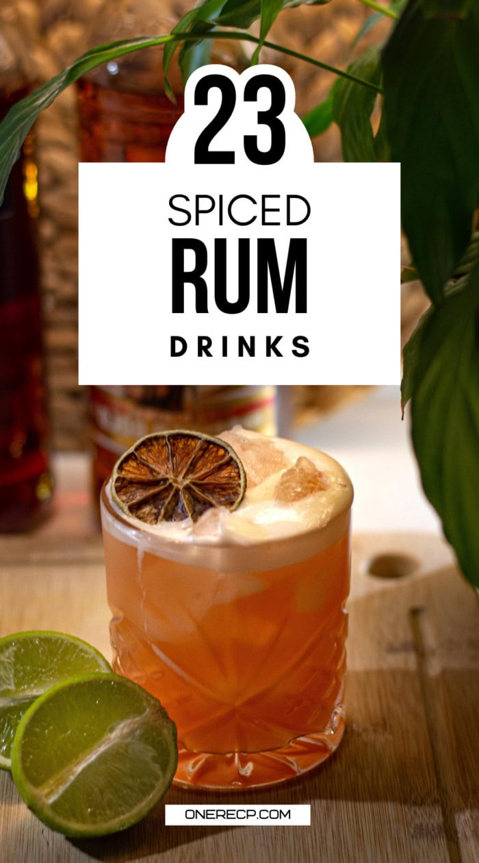 spiced rum drinks pinterest poster