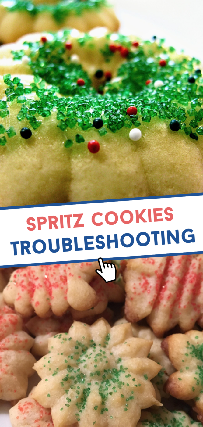 Why won\'t my Spritz cookies come out and stick to the pan?