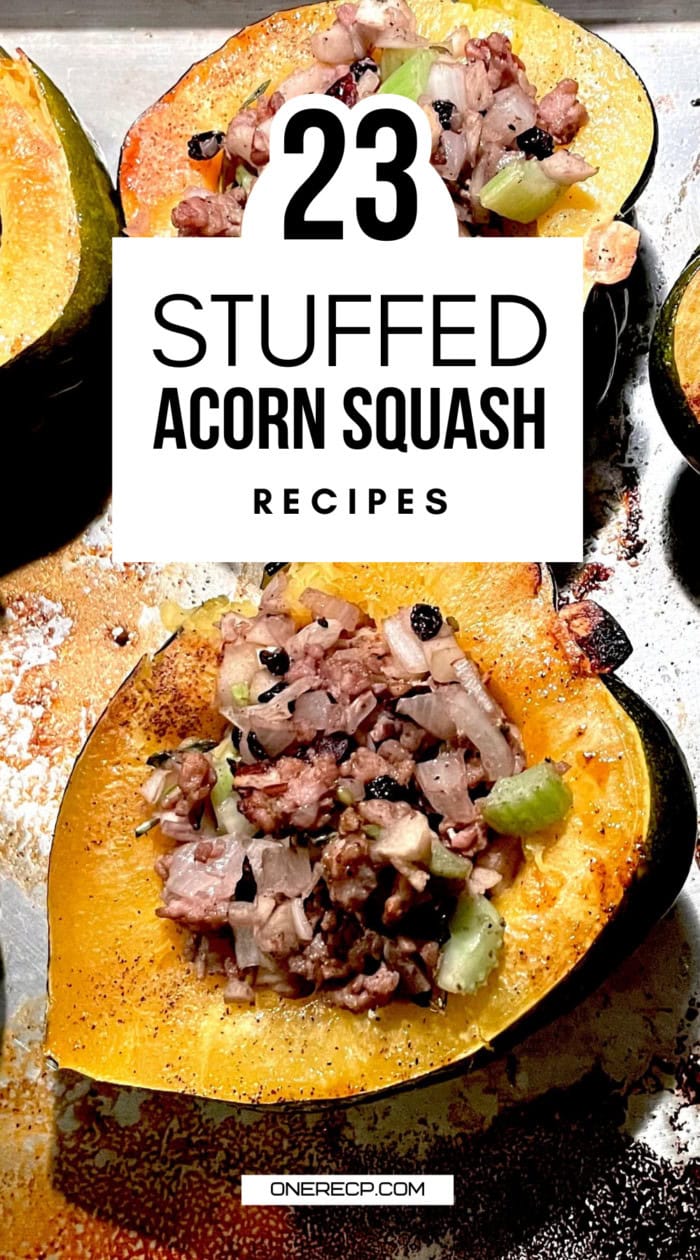 stuffed acorn squash recipes pinterest poster