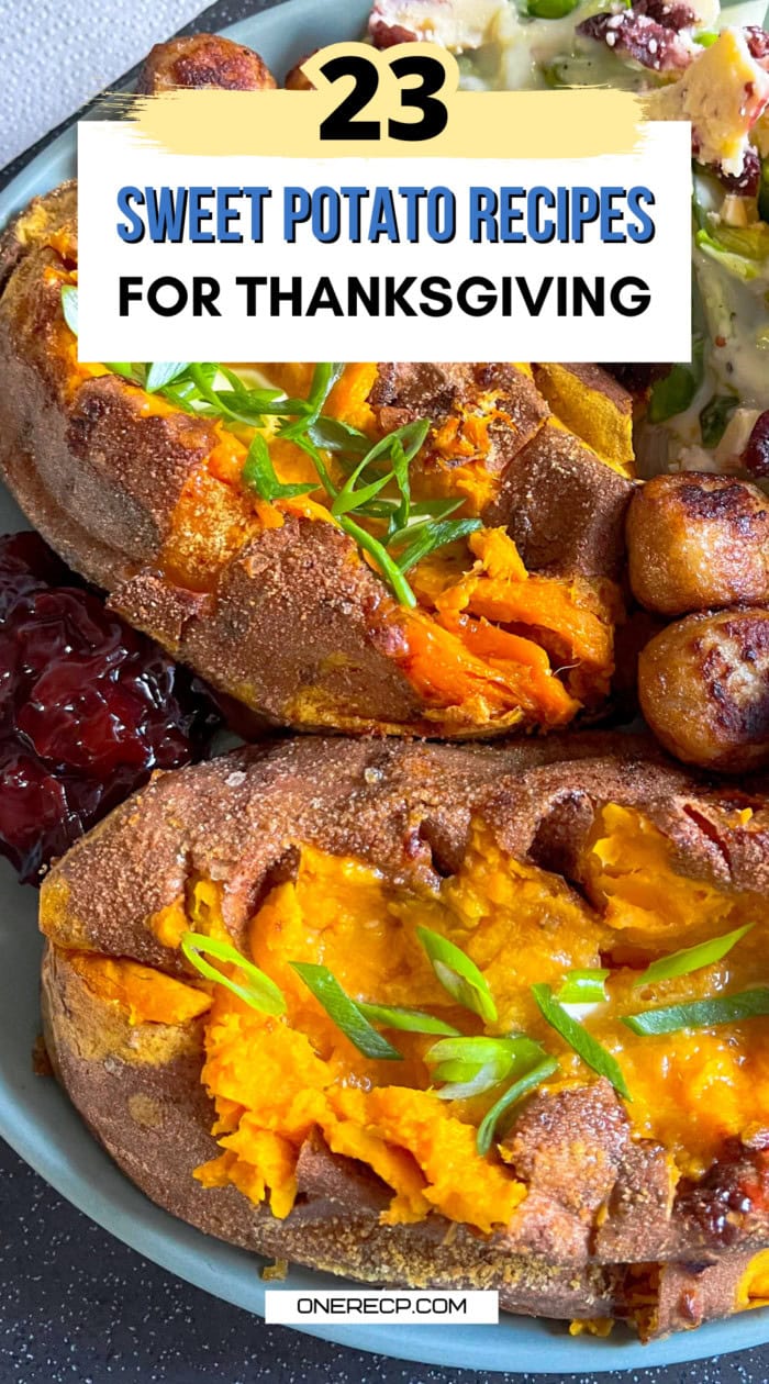 sweet potato recipes thanksgiving pinterest poster