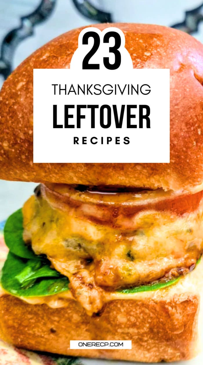 thanksgiving leftover recipes pinterest poster