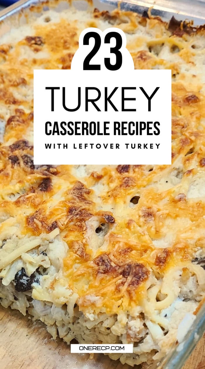 turkey casserole recipes leftover pinterest poster