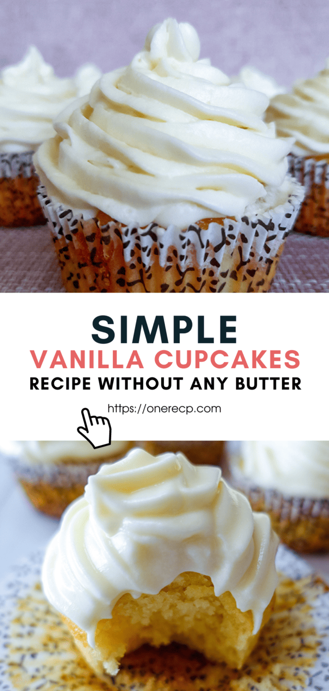 Simple Vanilla Cupcakes Recipe Without Any Butter
