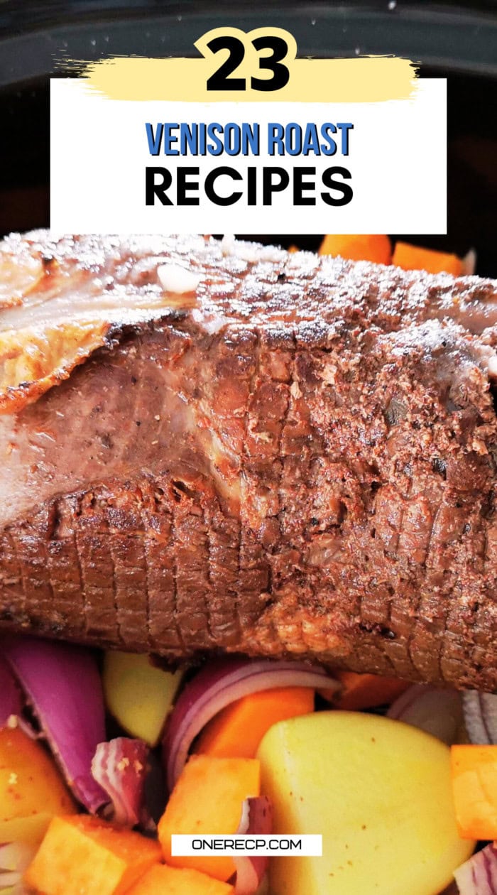 venison roast recipes Pinterest poster