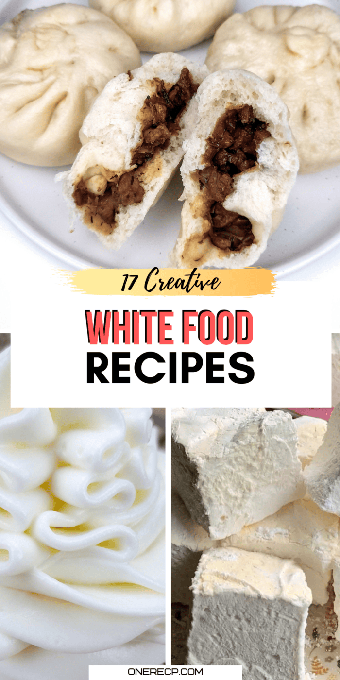 white food recipes pinterest poster