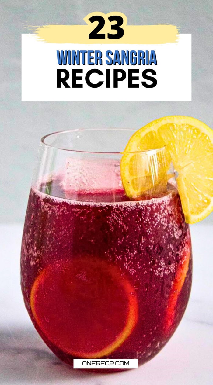 winter sangria recipes pinterest poster